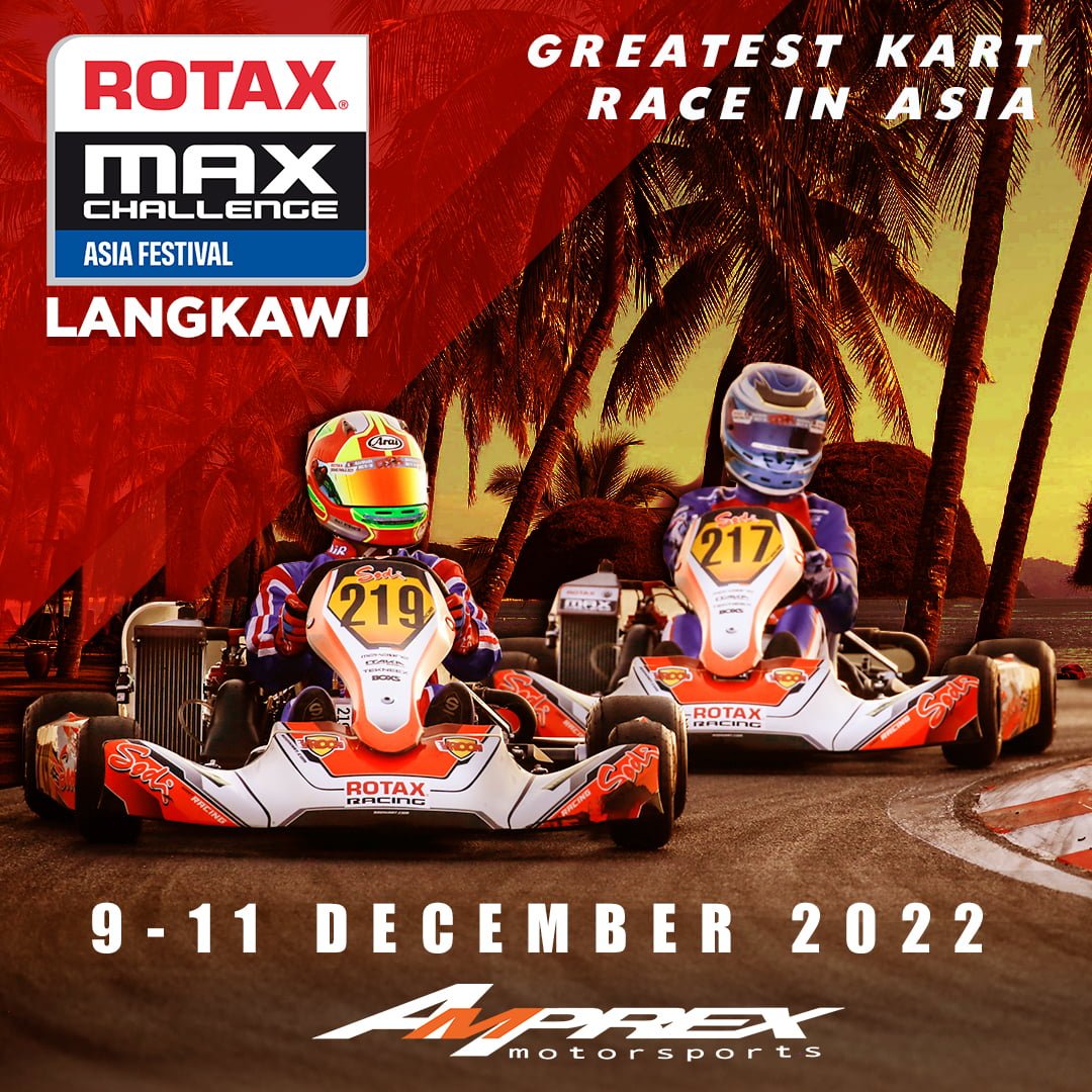 Rotax Max Challenge Asia Festival official poster for the event held on 9 - 11 December 2022